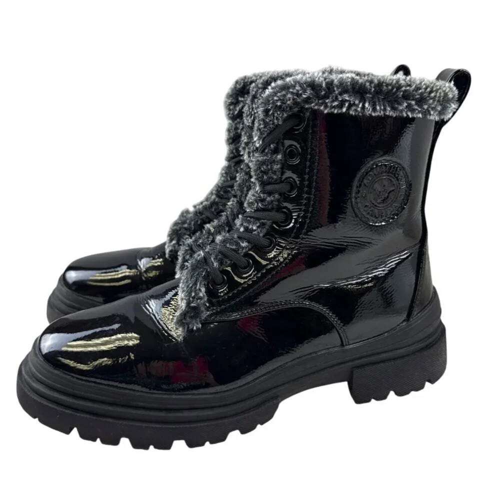 Aquatherm Lyn Women's Boots Faux Fur Waterproof Black Temp Rated Size 8 NEW